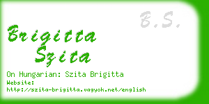 brigitta szita business card